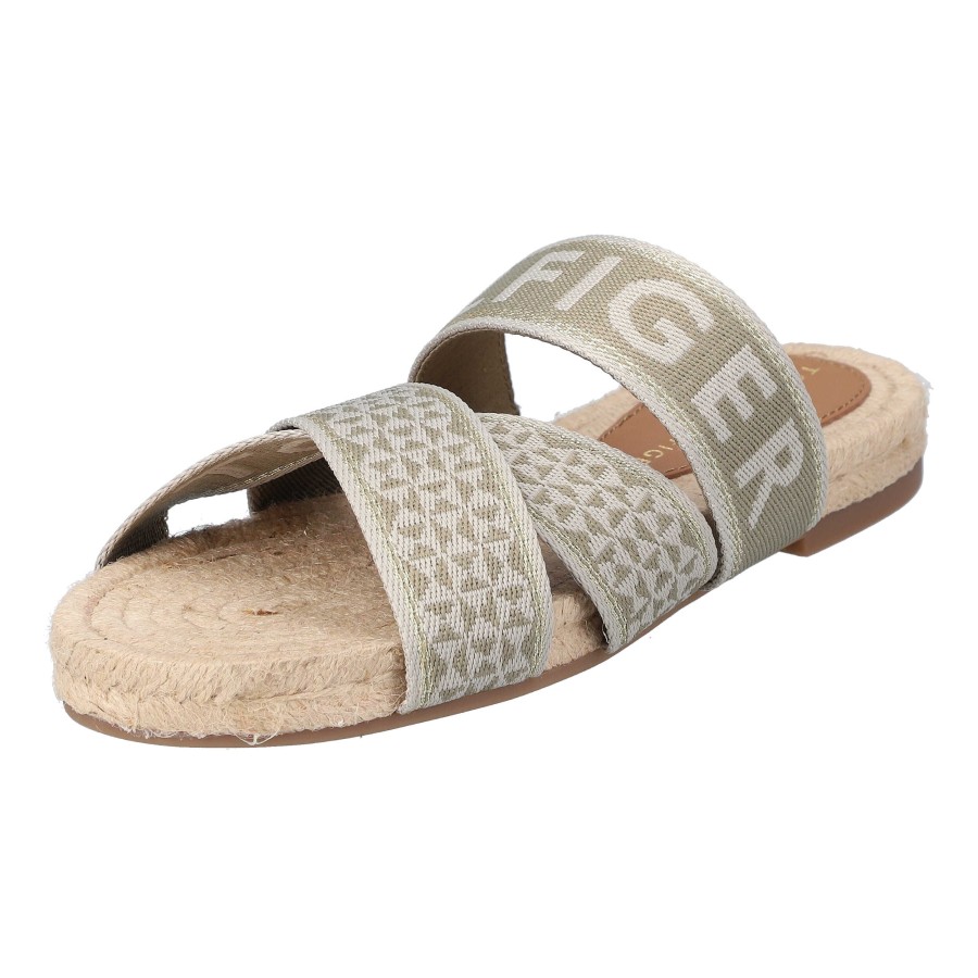 Damen Tommy Hilfiger Pantoletten | Tommy Webbing Flat Espadrille