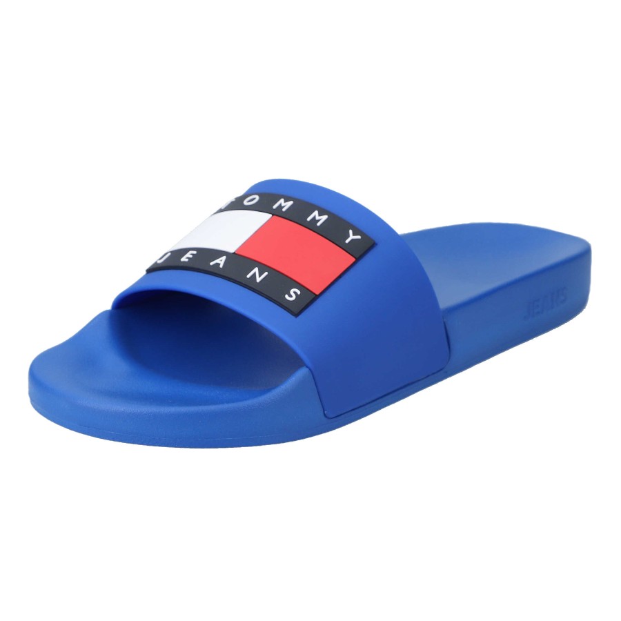 Herren Tommy Hilfiger Pantoletten | Tommy Jeans Pool Slide Ess