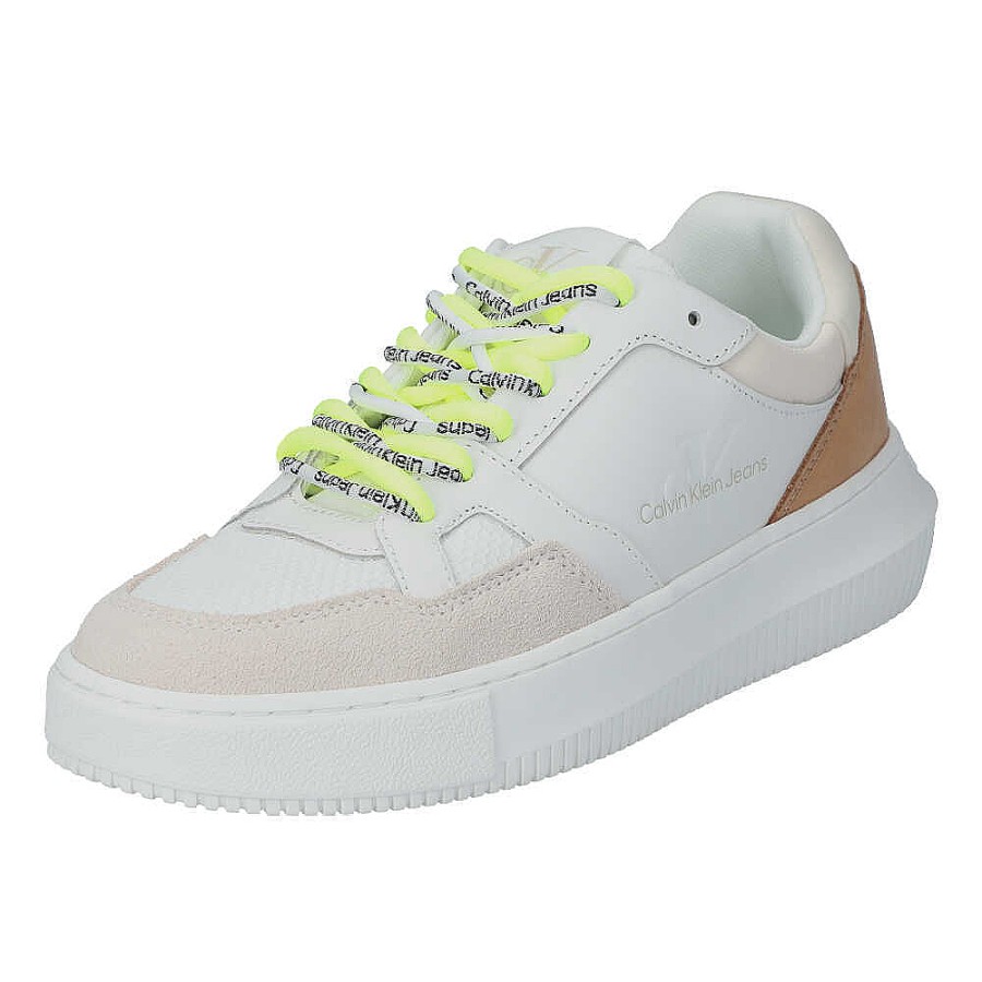 Damen Calvin Klein Sneakers | Chunky Cupsole Fluo Contrast