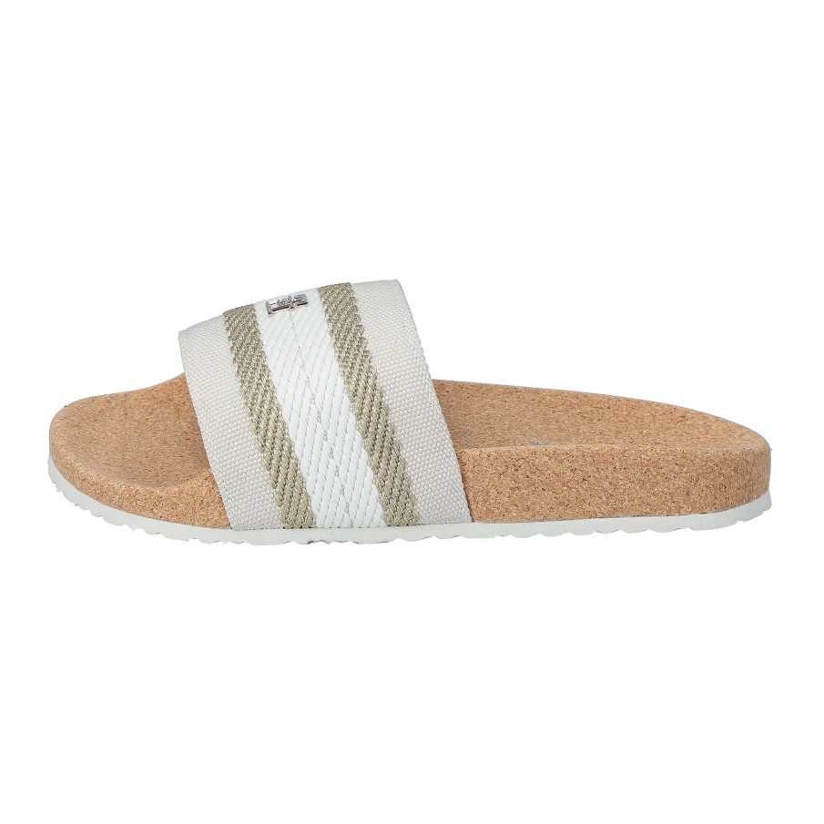 Damen Tommy Hilfiger Pantoletten | Tommy Fresh Webbing Slide