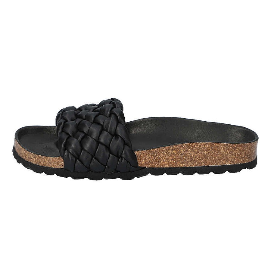 Damen Verbenas Pantoletten | Rica Trenza Soft Negro