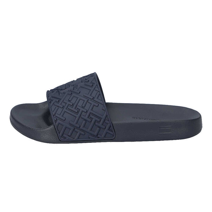 Damen Tommy Hilfiger Pantoletten | Th Monogram Pool Slide