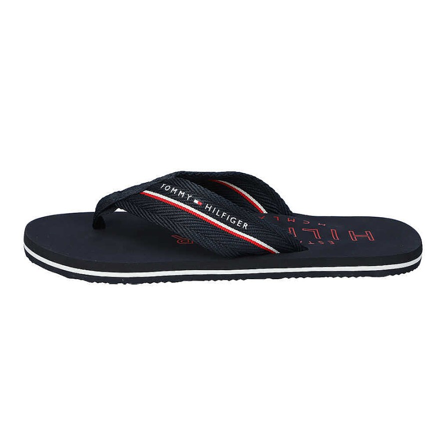 Herren Tommy Hilfiger Pantoletten | Corporate Hilfiger Beachsandal