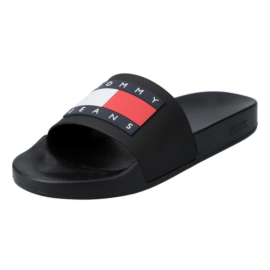 Herren Tommy Hilfiger Pantoletten | Tommy Jeans Pool Slide Ess