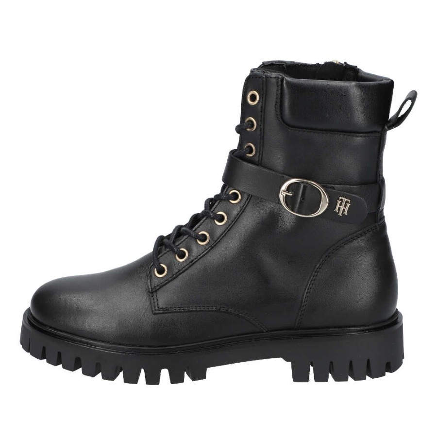 Damen Tommy Hilfiger Stiefeletten | Buckle Lace Up Boot