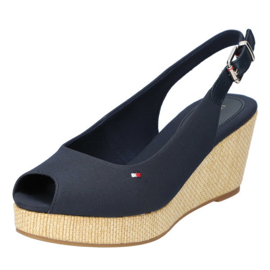 Damen Tommy Hilfiger Sandalen | Iconic Elba Sling Back Wedge