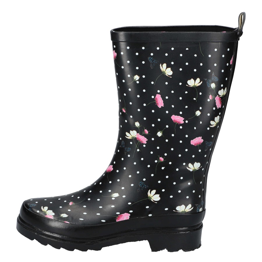 Damen Beck Stiefeletten | Blumenregen Schwarz