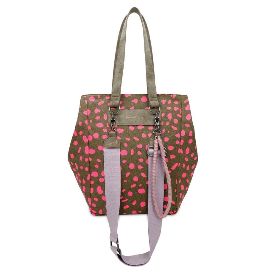 Damen Fritzi aus Preußen Handtaschen | Wudy02 Canvas Spotty Pink