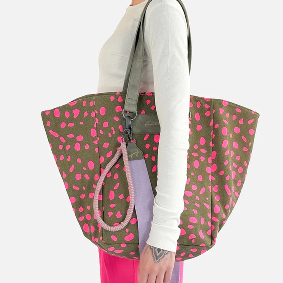 Damen Fritzi aus Preußen Handtaschen | Wudy02 Canvas Spotty Pink