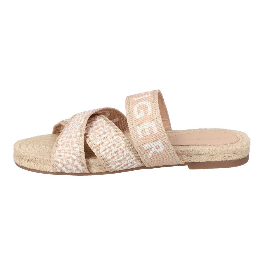 Damen Tommy Hilfiger Pantoletten | Tommy Webbing Flat Espadrille